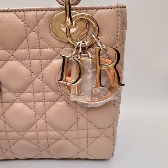 Dior Beige lady dior lucky badges Quilted Handbag - Picture 5 of 13